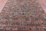 Persian Gabbeh Tribal Hand Knotted Wool Rug - 6' 10" X 9' 8" - Golden Nile