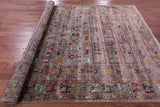 Persian Gabbeh Tribal Hand Knotted Wool Rug - 6' 10" X 9' 8" - Golden Nile