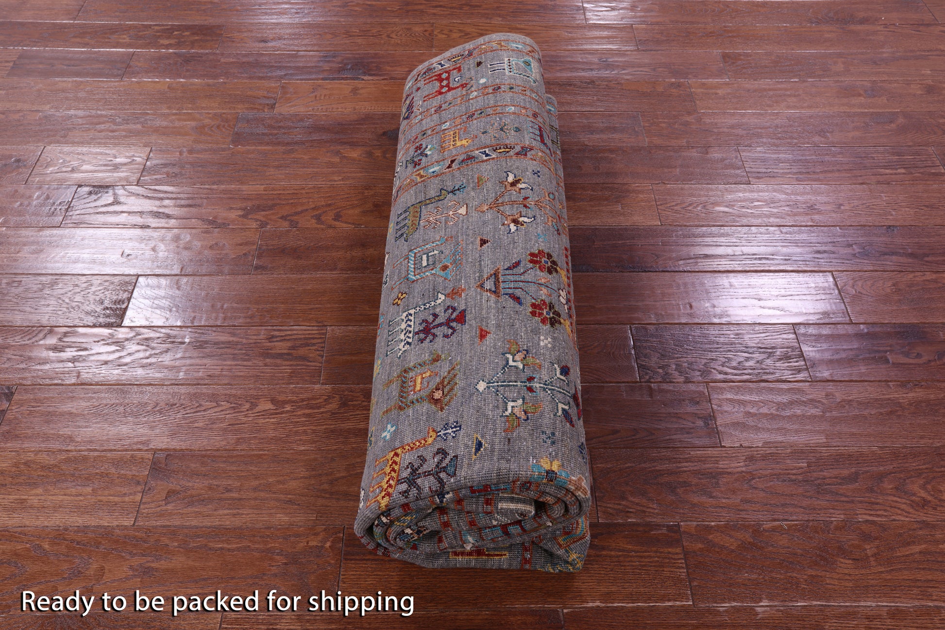 Persian Gabbeh Tribal Hand Knotted Wool Rug - 6' 10" X 9' 8" - Golden Nile
