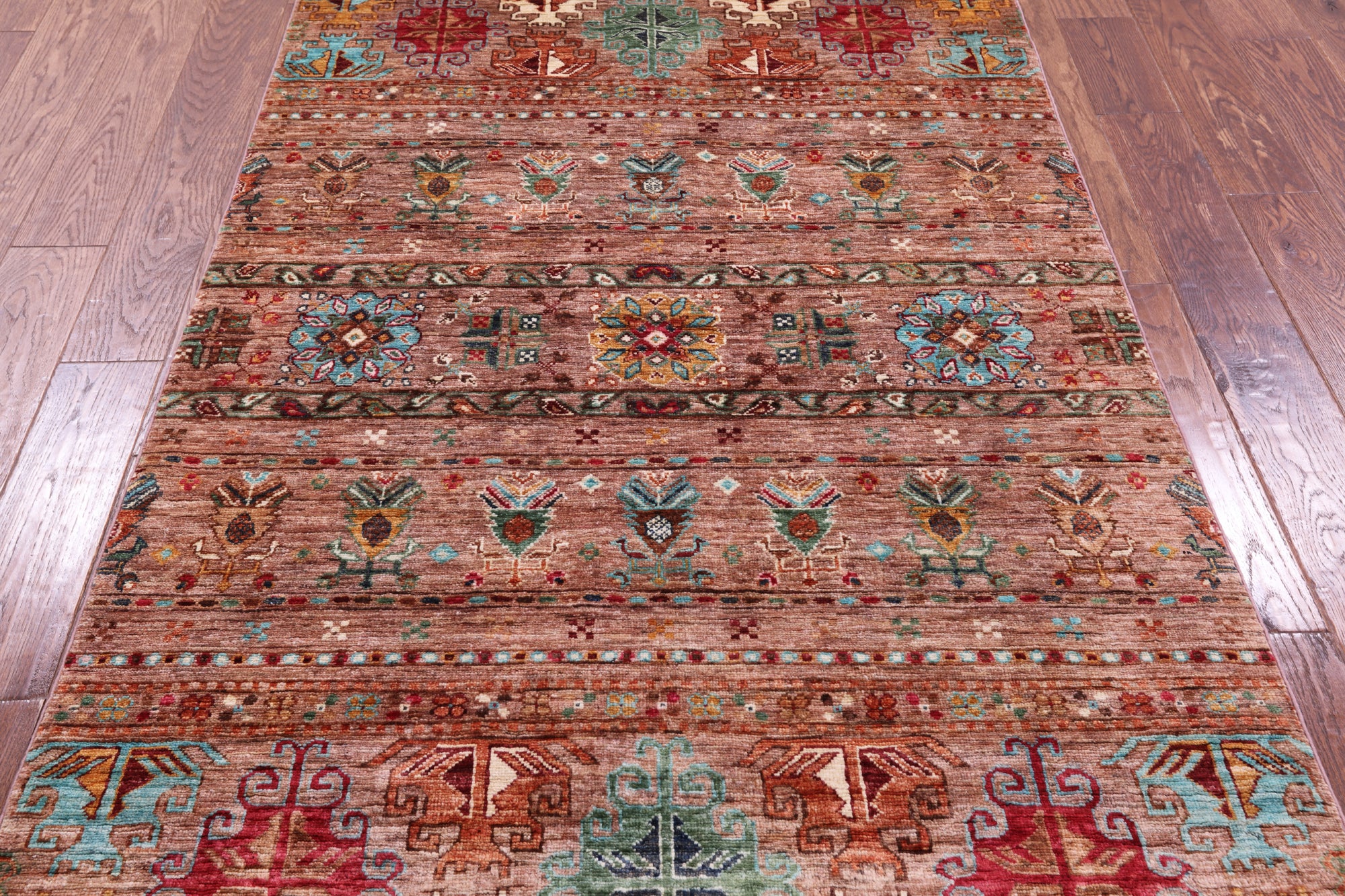 Khorjin Persian Gabbeh Hand Knotted Wool Rug - 3' 11" X 6' 5" - Golden Nile