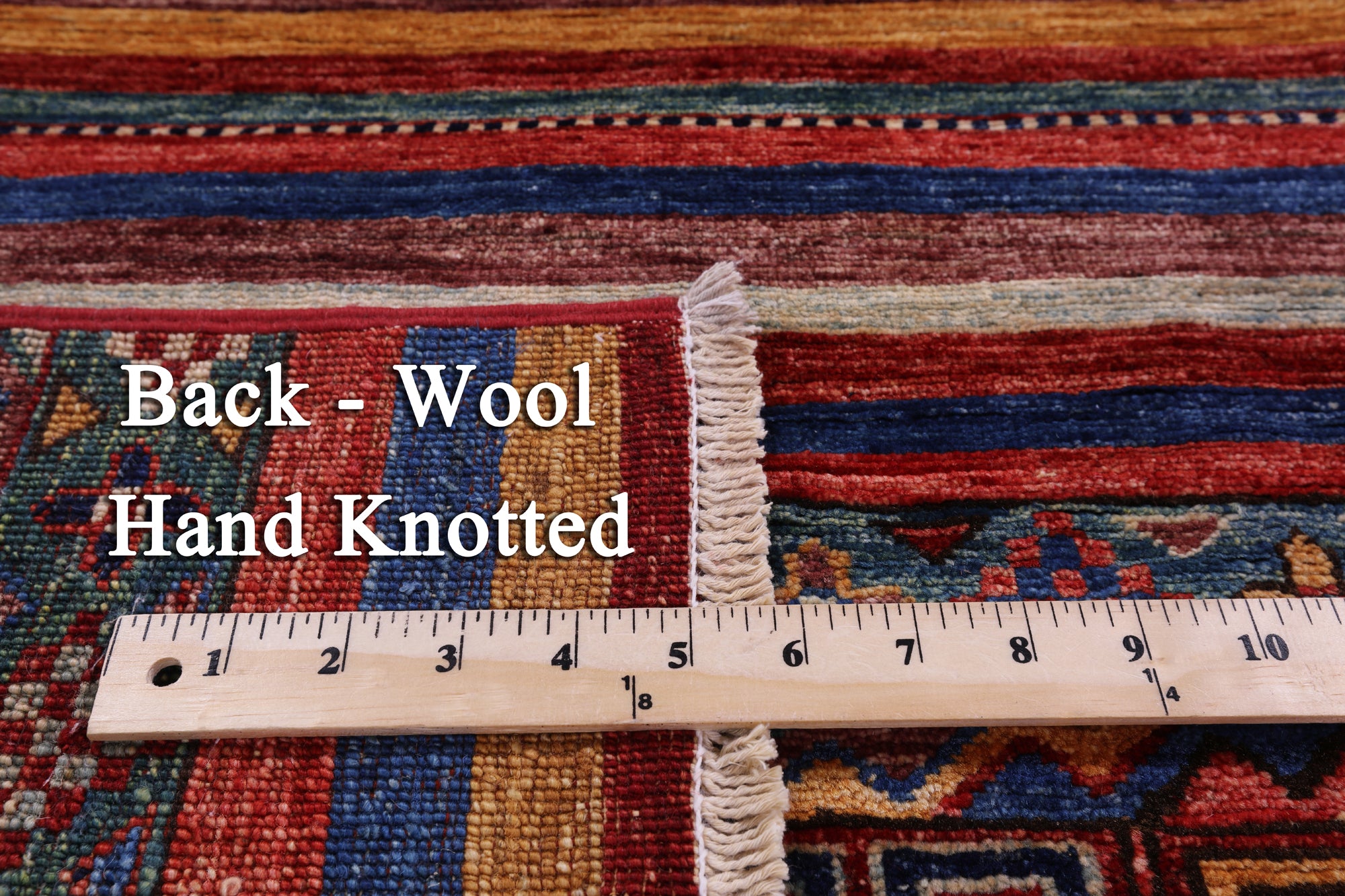 Khorjin Persian Gabbeh Hand Knotted Wool Rug - 3' 10" X 5' 10" - Golden Nile