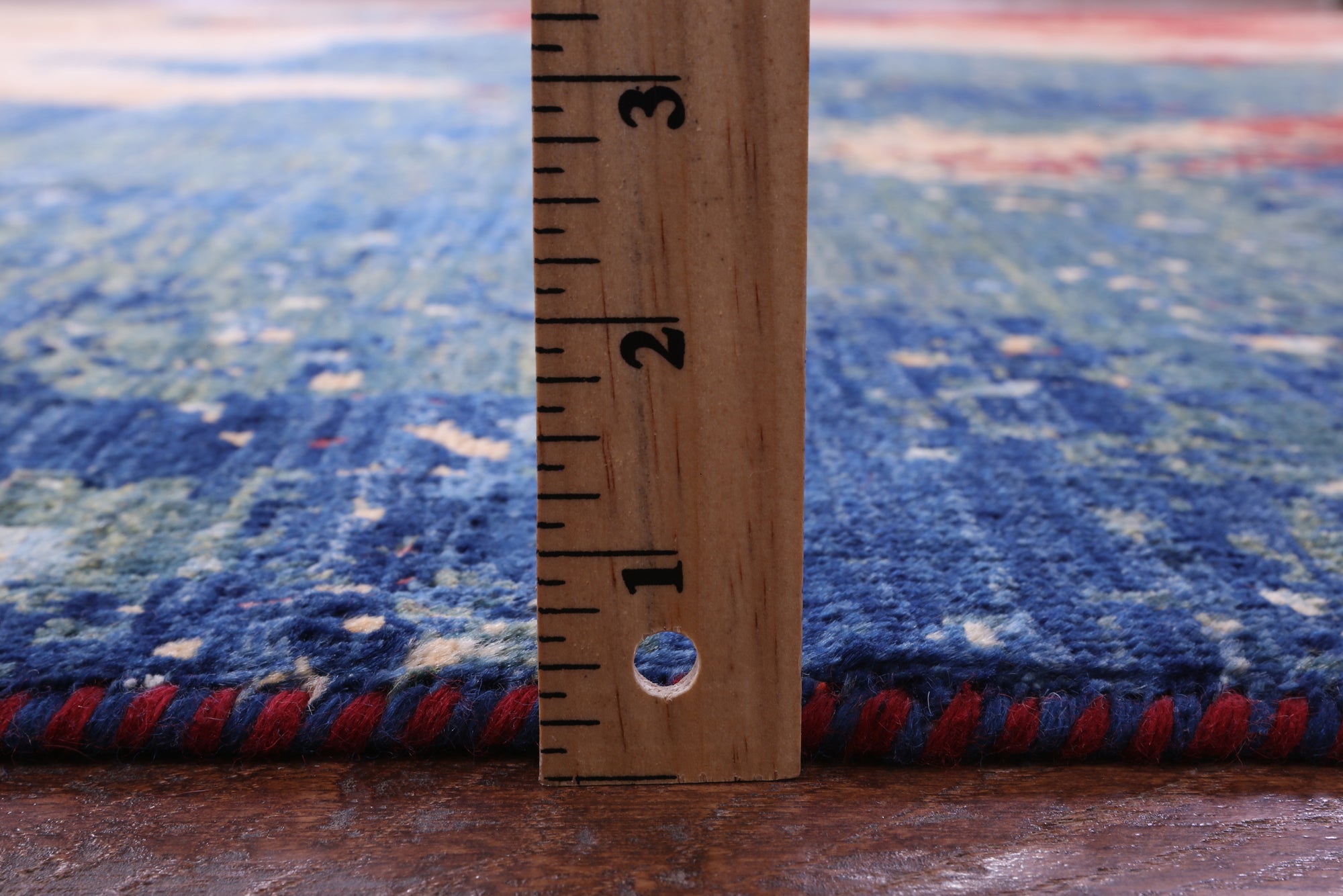 Abstract Contemporary Hand Knotted Wool Rug - 9' 0" X 11' 10" - Golden Nile