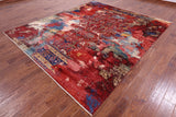 Persian Fine Serapi Hand Knotted Wool Rug - 8' 2" X 9' 8" - Golden Nile