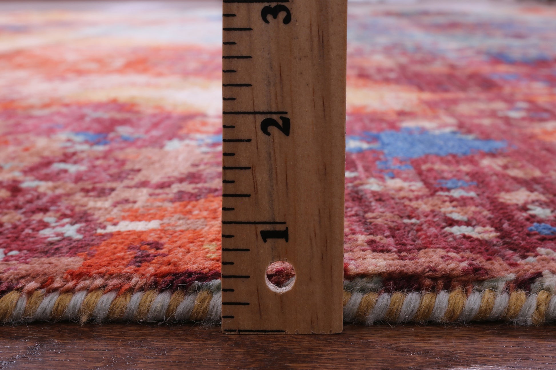 Abstract Contemporary Hand Knotted Wool Rug - 8' 2" X 9' 8" - Golden Nile