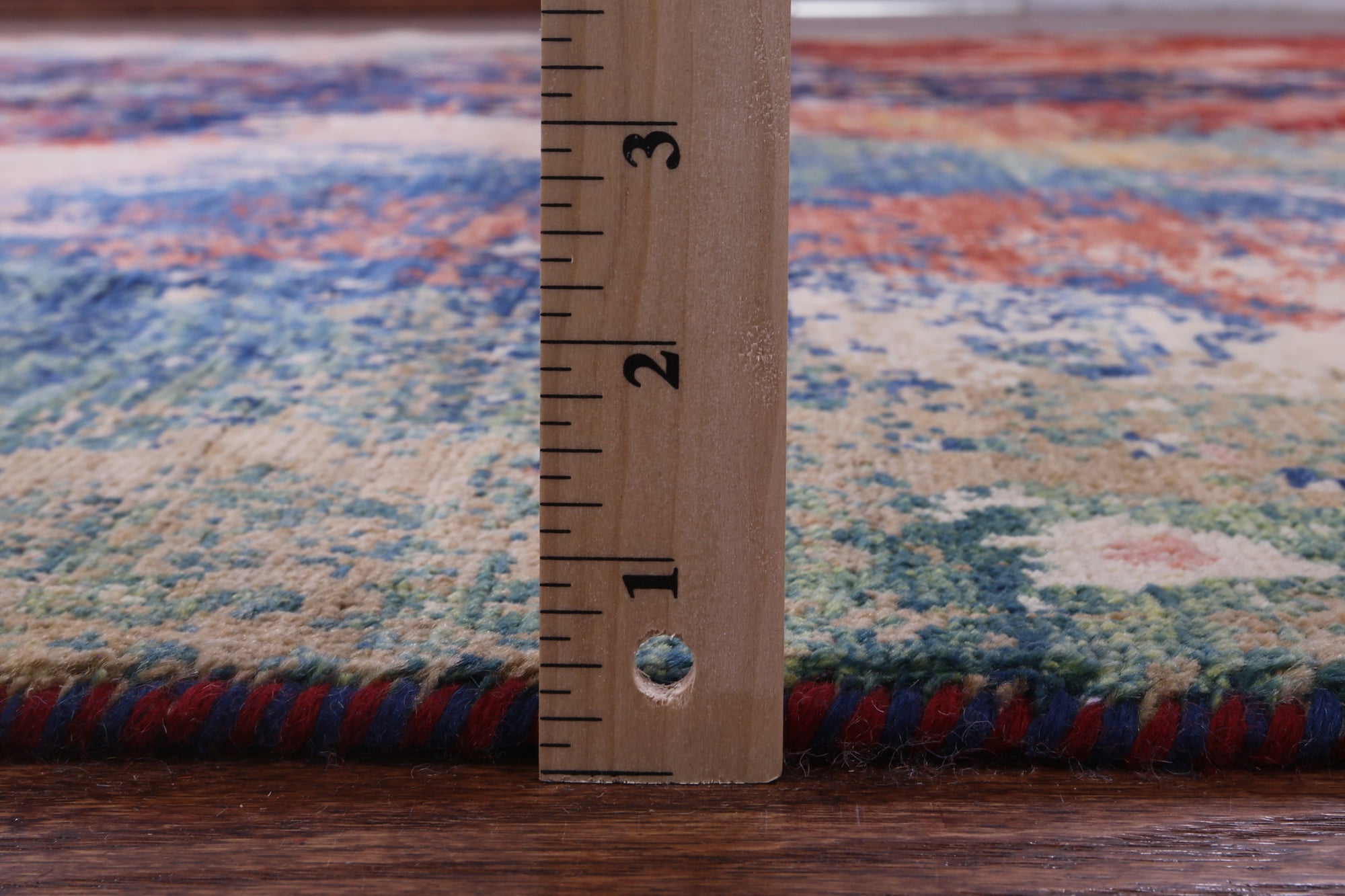 Abstract Contemporary Hand Knotted Wool Rug - 8' 11" X 11' 8" - Golden Nile