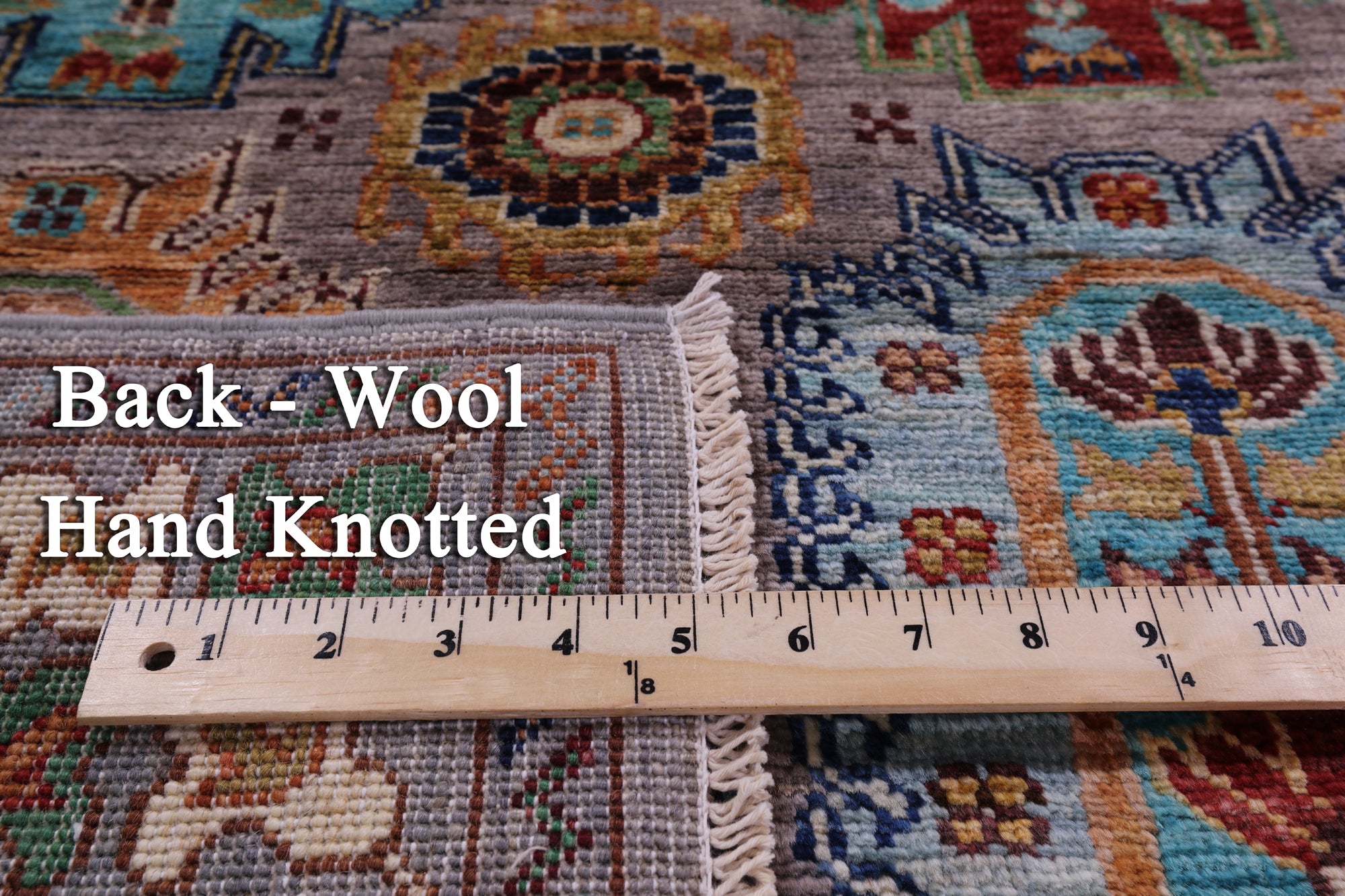 Turkmen Ersari Hand Knotted Wool Rug - 4' 2" X 6' 3" - Golden Nile