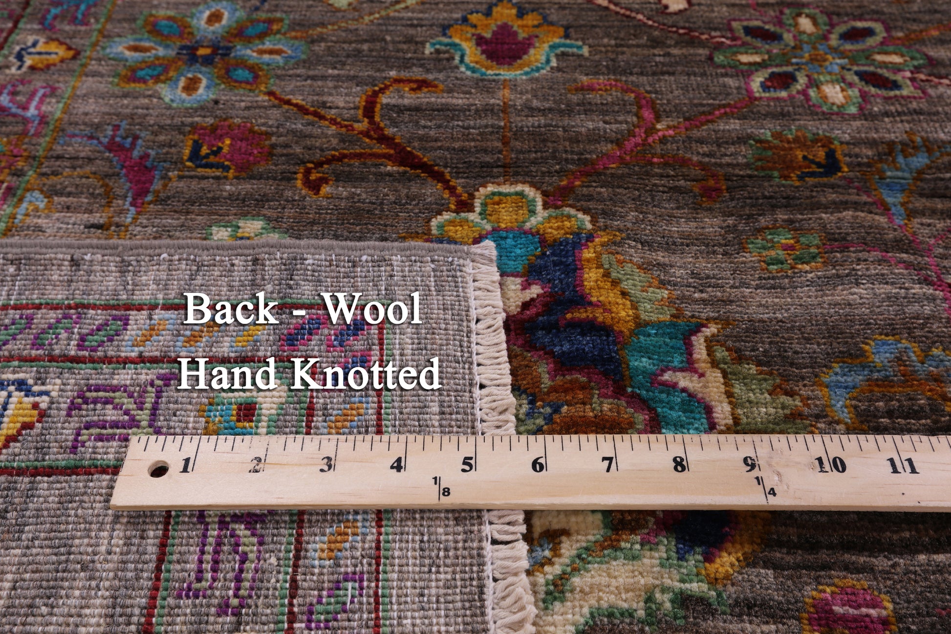 Peshawar Hand Knotted Wool Rug - 8' 4" X 9' 10" - Golden Nile