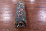 Green Peshawar Handmade Wool Rug - 5' 8" X 7' 4" - Golden Nile