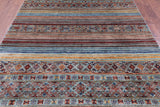 Khorjin Persian Gabbeh Hand Knotted Wool Rug - 6' 7" X 9' 4" - Golden Nile