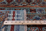 Khorjin Persian Gabbeh Hand Knotted Wool Rug - 6' 7" X 9' 4" - Golden Nile