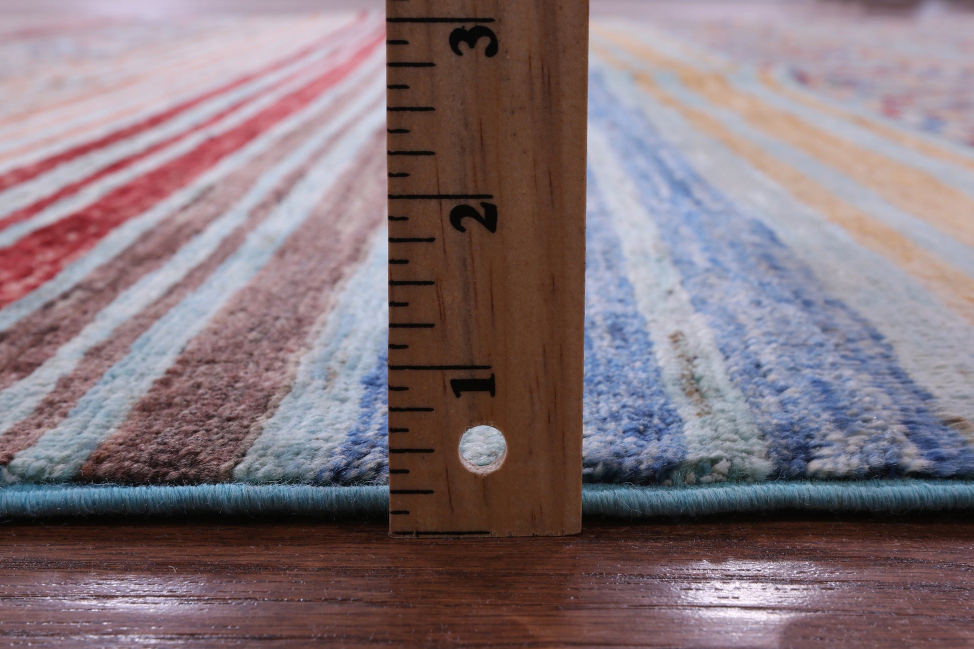 Khorjin Persian Gabbeh Hand Knotted Wool Rug - 6' 7" X 9' 4" - Golden Nile
