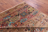 Tribal Persian Gabbeh Hand Knotted Wool Rug - 6' 8" X 9' 9" - Golden Nile