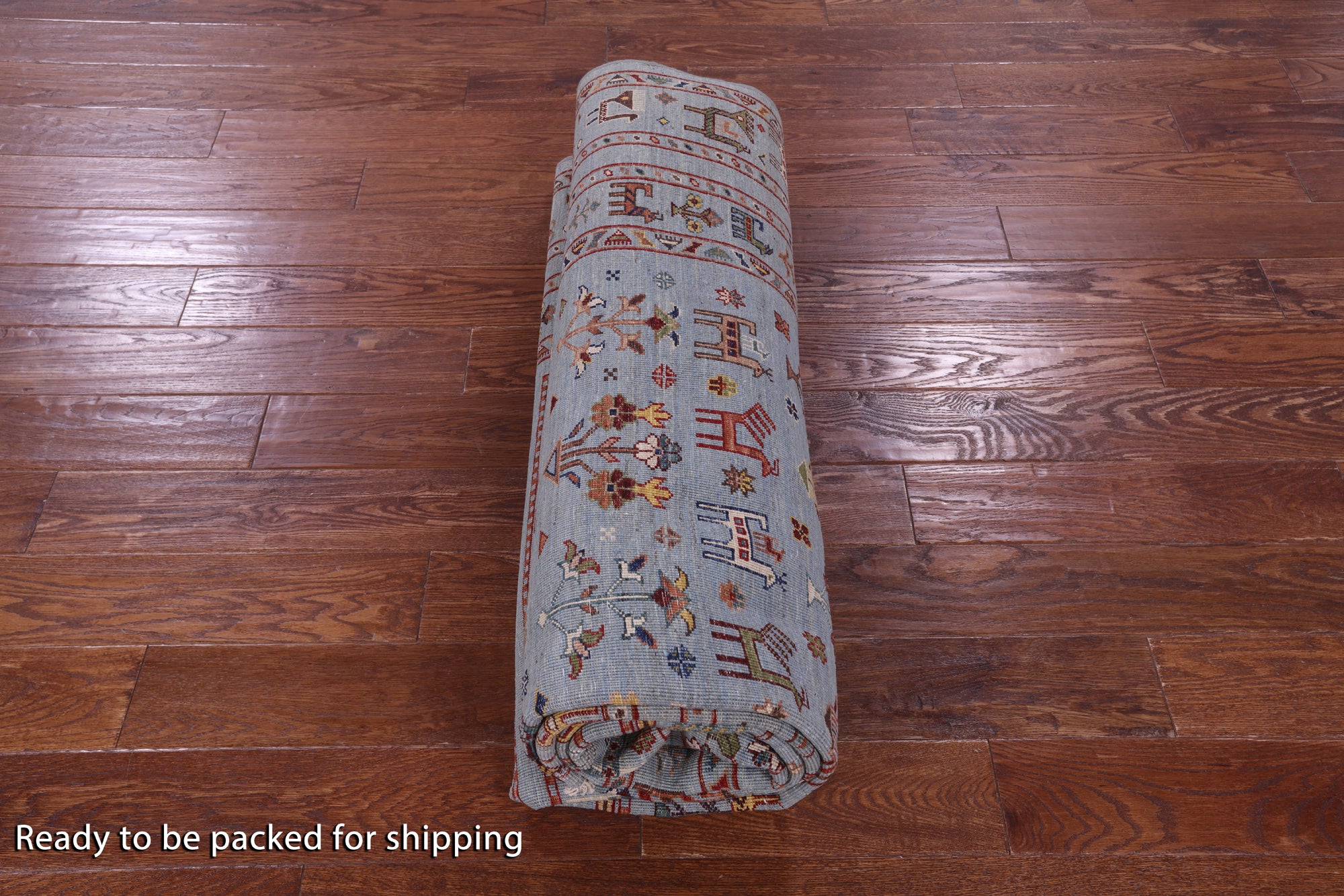 Persian Gabbeh Tribal Hand Knotted Wool Rug - 6' 10" X 10' 2" - Golden Nile