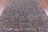 Persian Gabbeh Tribal Hand Knotted Wool Rug - 6' 10" X 10' 2" - Golden Nile
