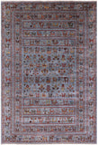 Persian Gabbeh Tribal Hand Knotted Wool Rug - 6' 10" X 10' 2" - Golden Nile