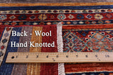 Khorjin Persian Gabbeh Hand Knotted Wool Rug - 2' 0" X 4' 10" - Golden Nile