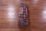 Blue Persian Fine Serapi Handmade Wool Rug - 6' 4" X 8' 7" - Golden Nile