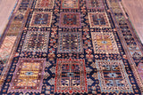 Blue Persian Fine Serapi Handmade Wool Rug - 6' 4" X 8' 7" - Golden Nile