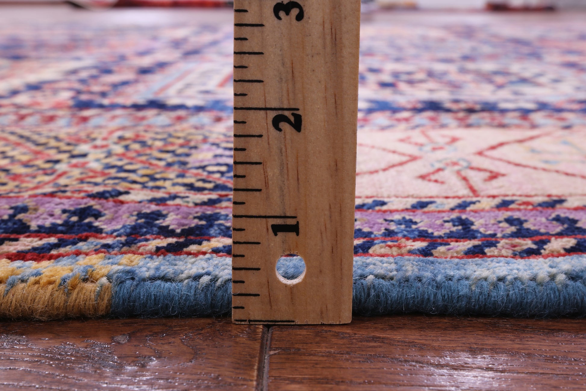 Blue Persian Fine Serapi Handmade Wool Rug - 6' 4" X 8' 7" - Golden Nile