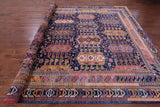 Blue Persian Fine Serapi Hand Knotted Wool Rug - 9' 10" X 13' 8" - Golden Nile