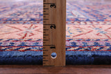 Blue Persian Fine Serapi Hand Knotted Wool Rug - 6' 5" X 8' 4" - Golden Nile