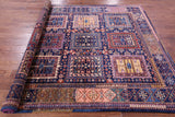 Blue Persian Fine Serapi Hand Knotted Wool Rug - 6' 5" X 8' 4" - Golden Nile