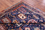 Blue Persian Fine Serapi Hand Knotted Wool Rug - 8' 2" X 9' 6" - Golden Nile