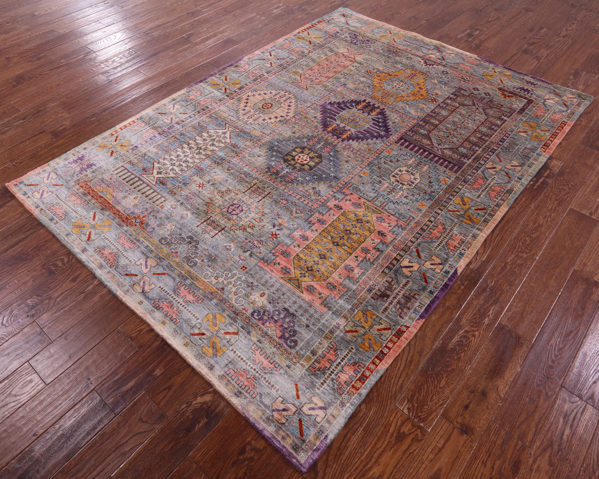 Persian Fine Serapi Hand Knotted Wool Rug - 6' 0" X 8' 3" - Golden Nile