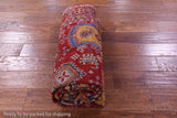 Red Persian Fine Serapi Hand Knotted Wool Rug - 4' 10" X 6' 11" - Golden Nile