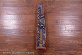Blue Persian Fine Serapi Hand Knotted Wool Rug - 3' 4" X 4' 9" - Golden Nile