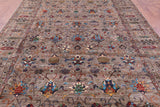 Peshawar Hand Knotted Wool Rug - 8' 6" X 12' 3" - Golden Nile