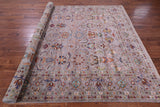 Grey Peshawar Hand Knotted Wool Rug - 8' 1" X 10' 4" - Golden Nile