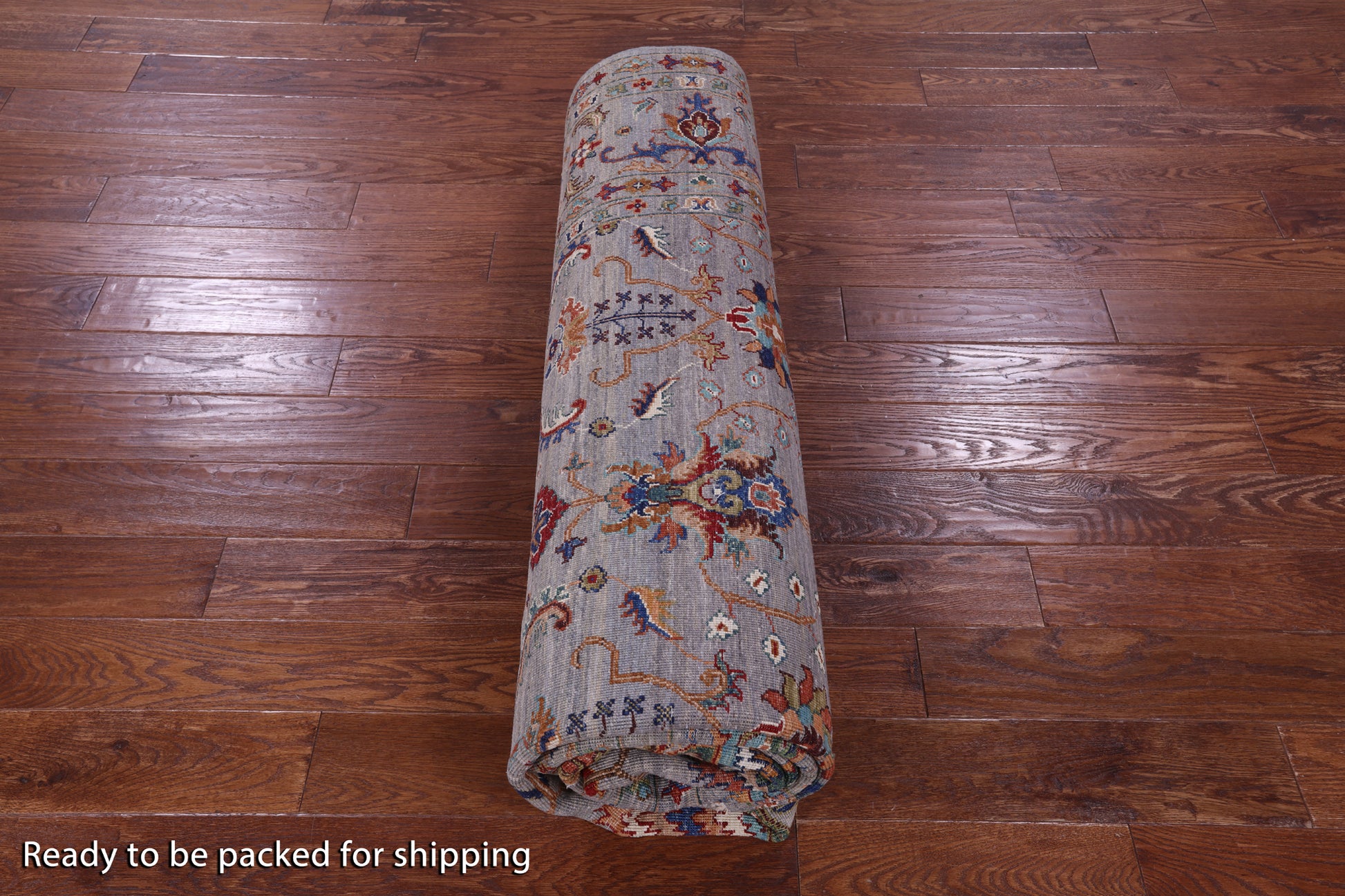 Grey Peshawar Hand Knotted Wool Rug - 8' 1" X 10' 4" - Golden Nile