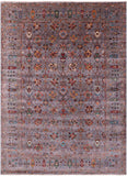 Peshawar Hand Knotted Wool Rug - 9' 0" X 12' 5" - Golden Nile