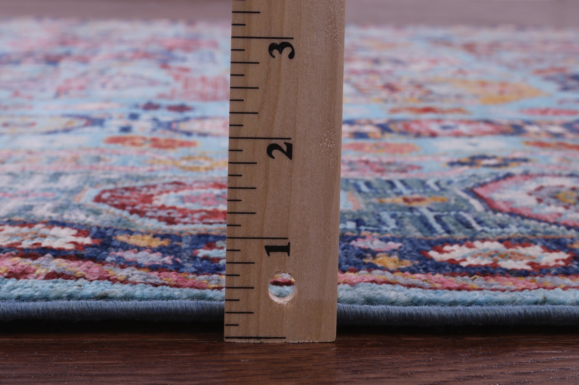 Blue Turkmen Ersari Hand Knotted Wool Rug - 5' 5" X 8' 3" - Golden Nile