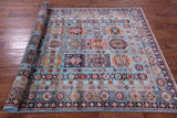 Blue Turkmen Ersari Hand Knotted Wool Rug - 5' 5" X 8' 3" - Golden Nile