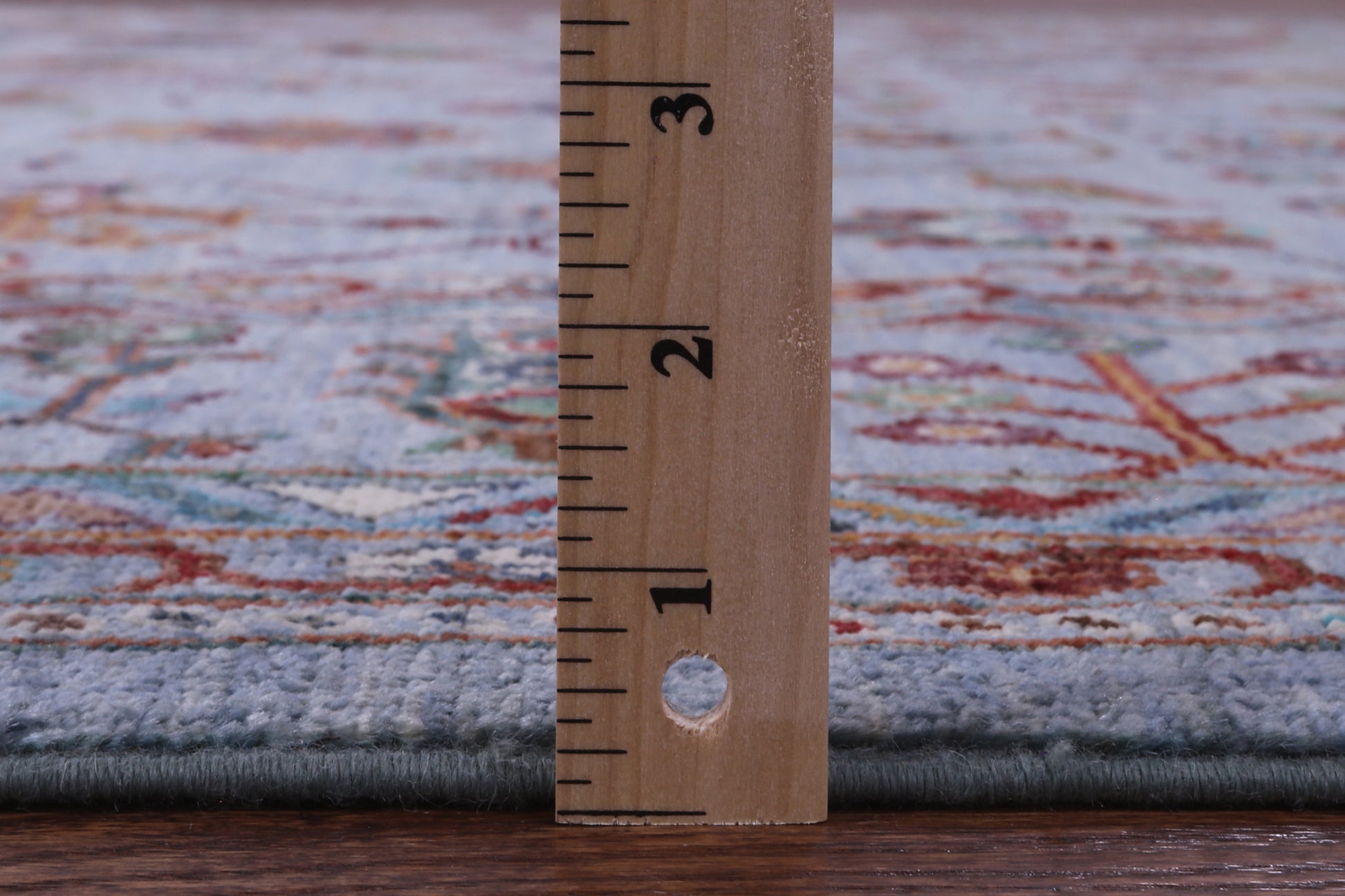Blue Peshawar Hand Knotted Wool Rug - 8' 11" X 11' 8" - Golden Nile
