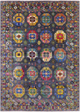 Turkmen Ersari Hand Knotted Wool Rug - 7' 11" X 11' 2" - Golden Nile