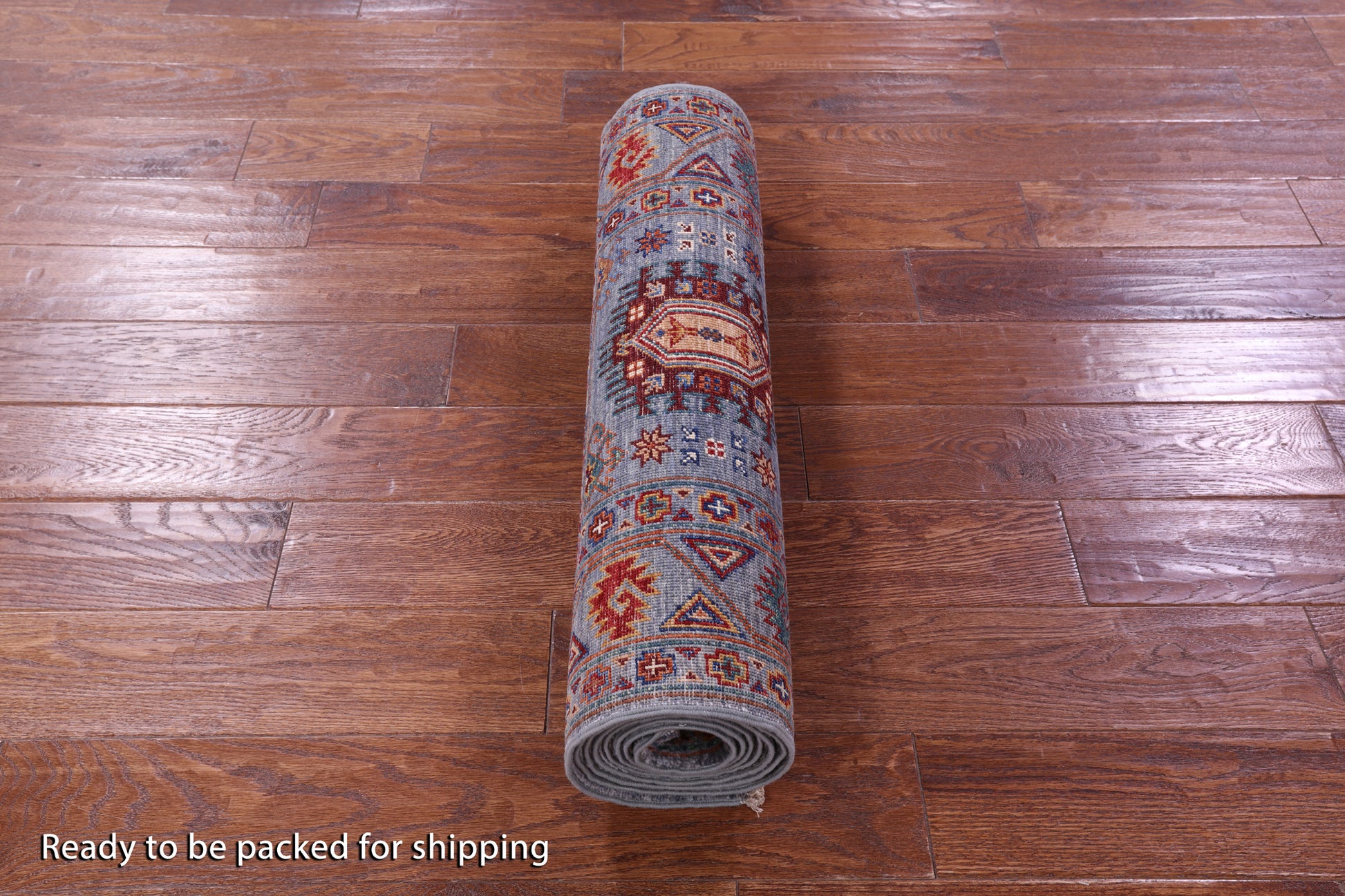 Grey Turkmen Ersari Hand Knotted Wool Runner Rug - 2' 7" X 9' 6" - Golden Nile