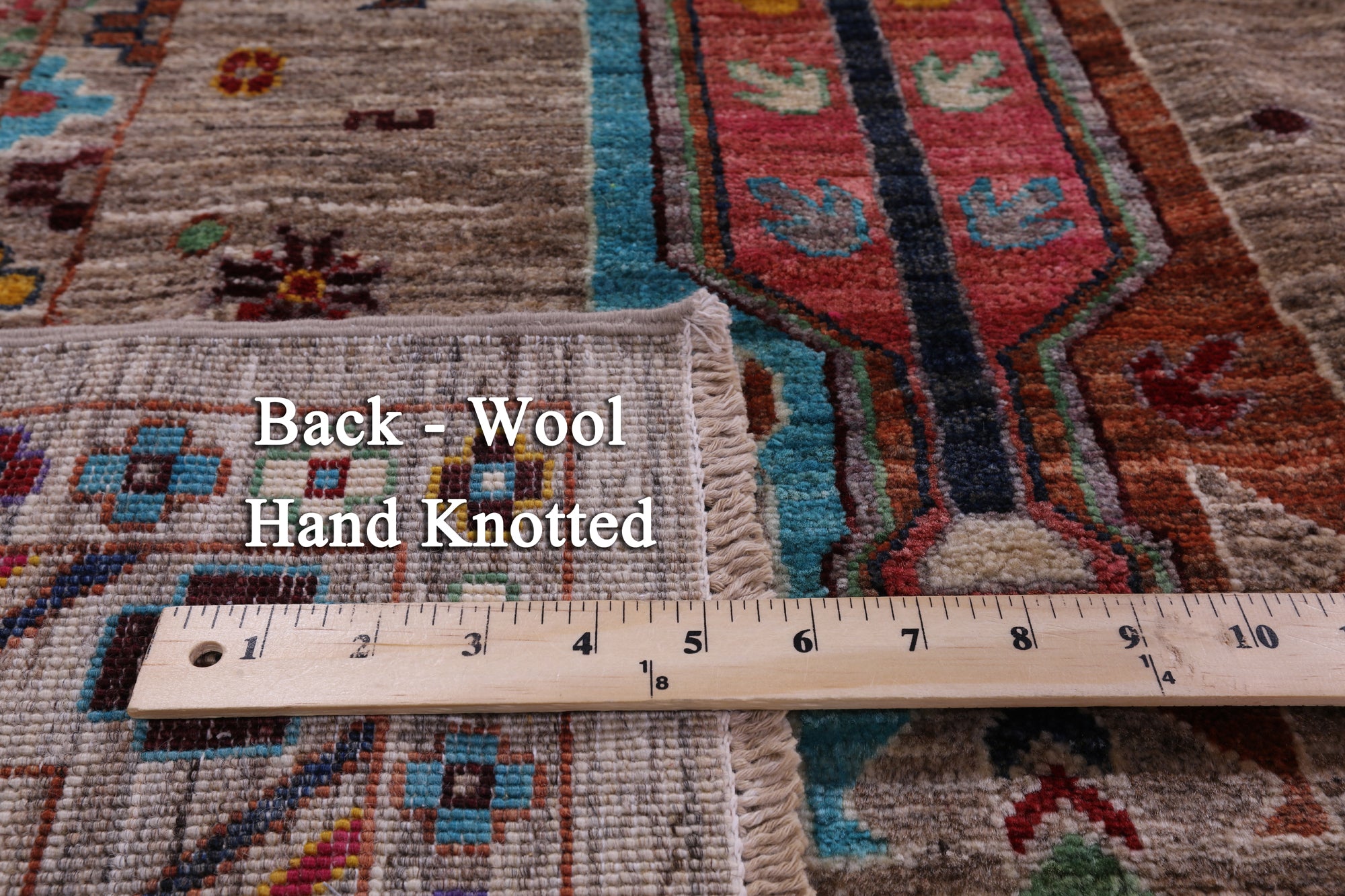 Persian Fine Serapi Hand Knotted Wool Rug - 9' 1" X 12' 1" - Golden Nile