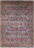 Turkmen Ersari Hand Knotted Wool Rug - 8' 9" X 12' 3" - Golden Nile