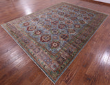 Turkmen Ersari Hand Knotted Wool Rug - 8' 9" X 12' 3" - Golden Nile