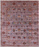 Peshawar Hand Knotted Wool Rug - 8' 5" X 10' 2" - Golden Nile