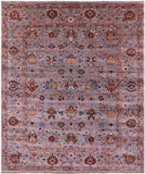 Peshawar Hand Knotted Wool Rug - 8' 5" X 10' 2" - Golden Nile