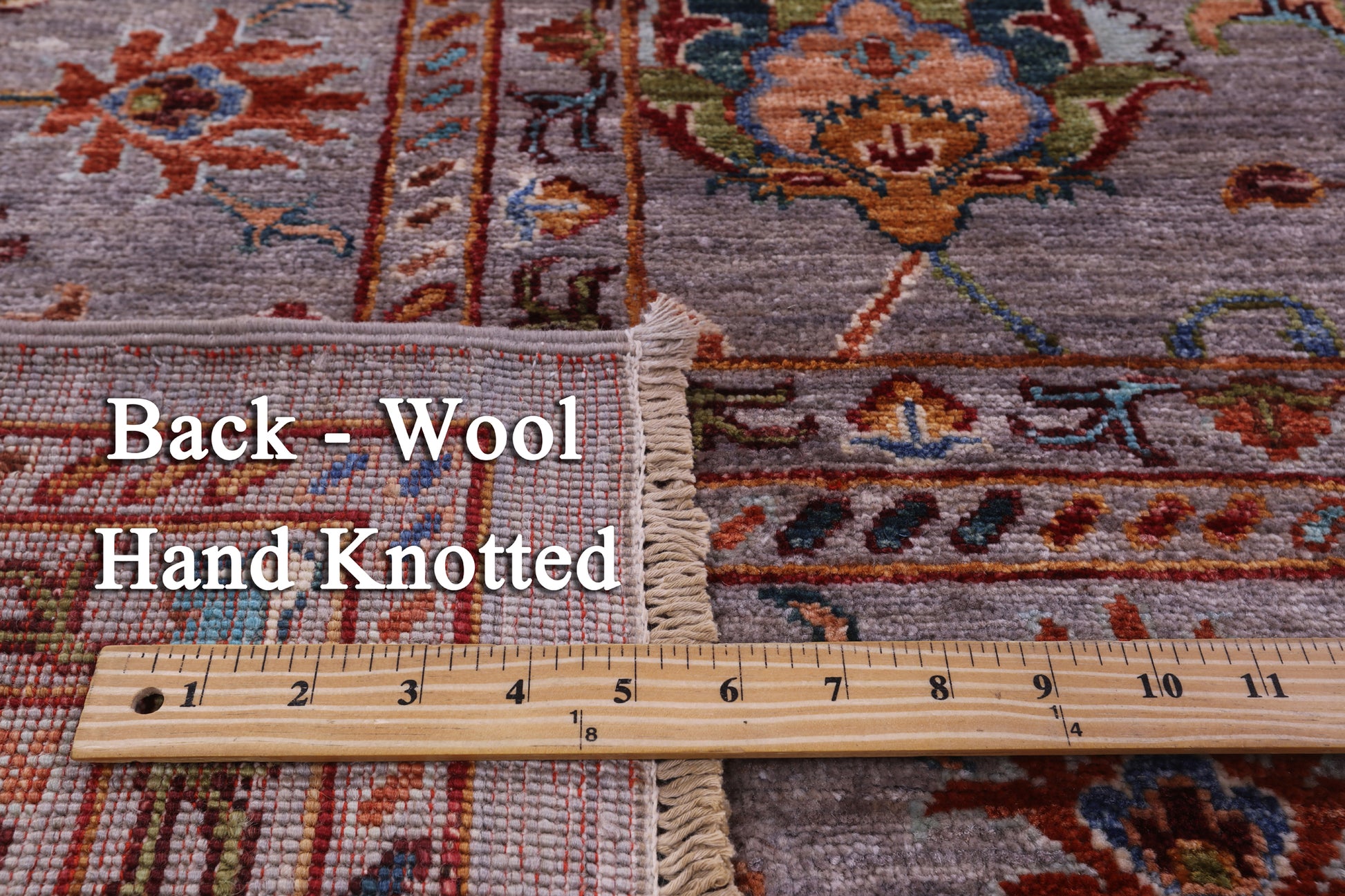 Peshawar Hand Knotted Wool Rug - 8' 5" X 10' 2" - Golden Nile