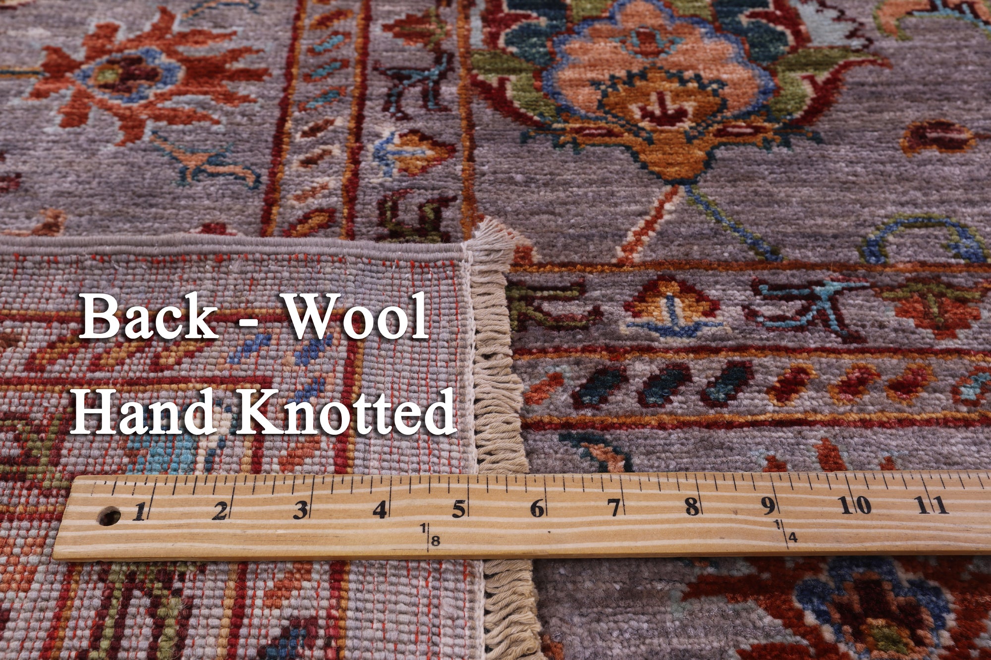 Peshawar Hand Knotted Wool Rug - 8' 5" X 10' 2" - Golden Nile