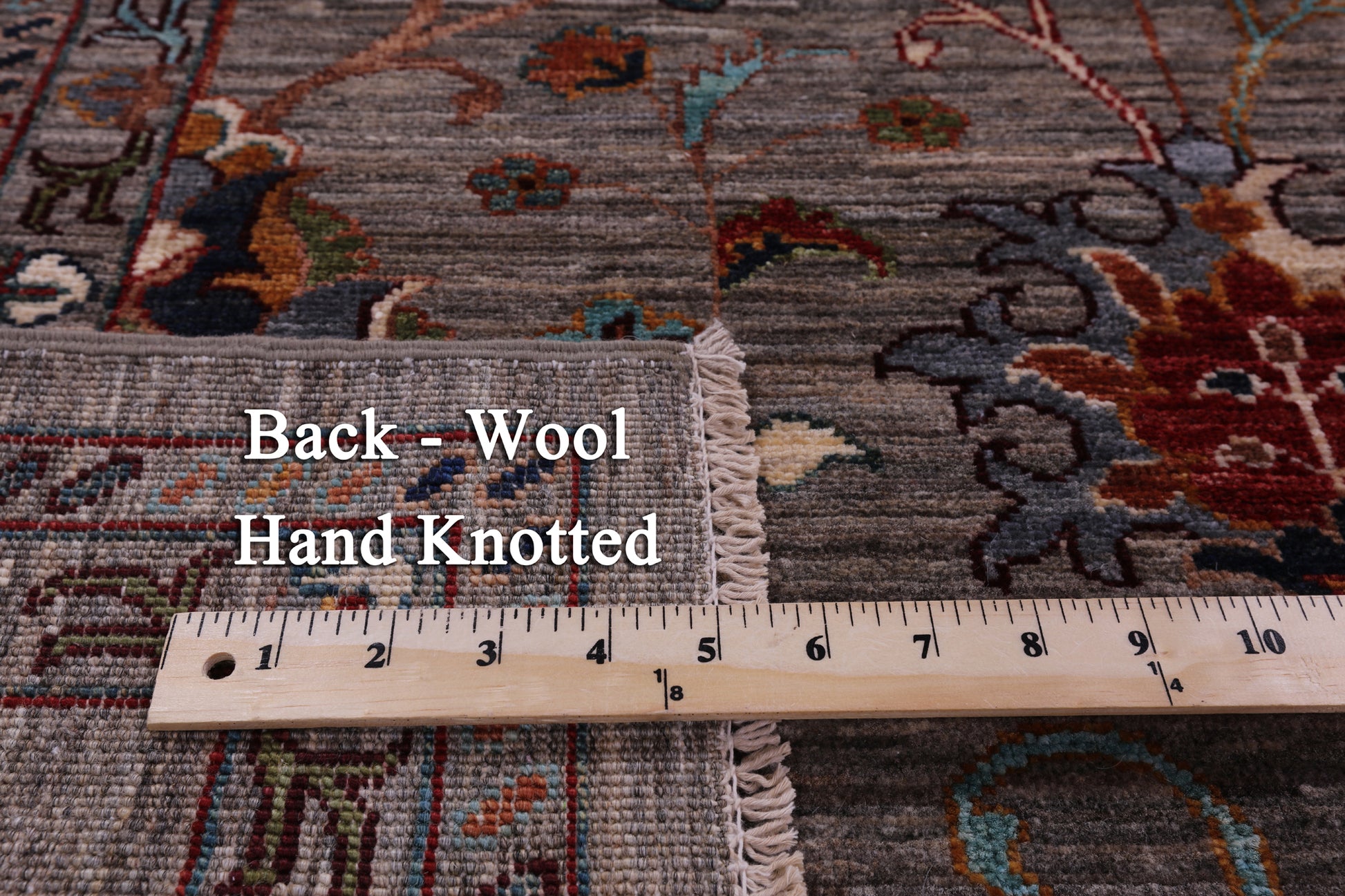 Peshawar Hand Knotted Wool Rug - 6' 8" X 9' 11" - Golden Nile