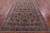 Peshawar Hand Knotted Wool Rug - 6' 8" X 9' 11" - Golden Nile