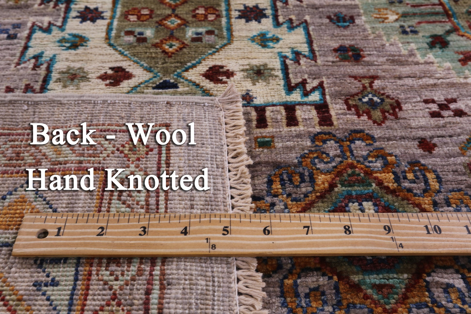 Turkmen Ersari Hand Knotted Wool Rug - 5' 0" X 6' 11" - Golden Nile