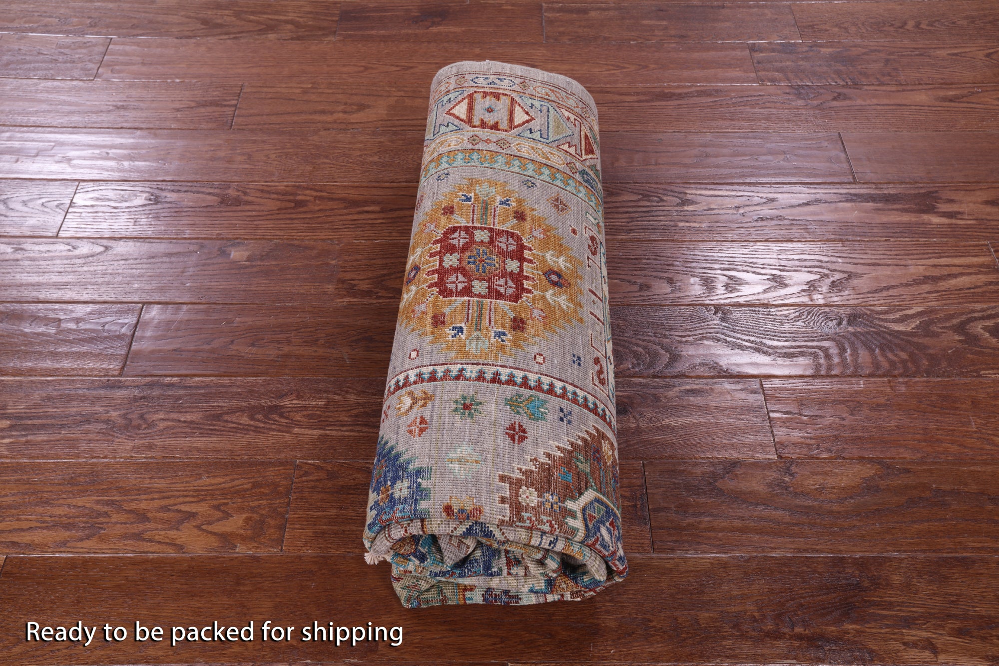 Turkmen Ersari Hand Knotted Wool Rug - 5' 0" X 6' 11" - Golden Nile